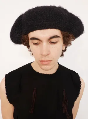 Hand-knit Puffy Hat