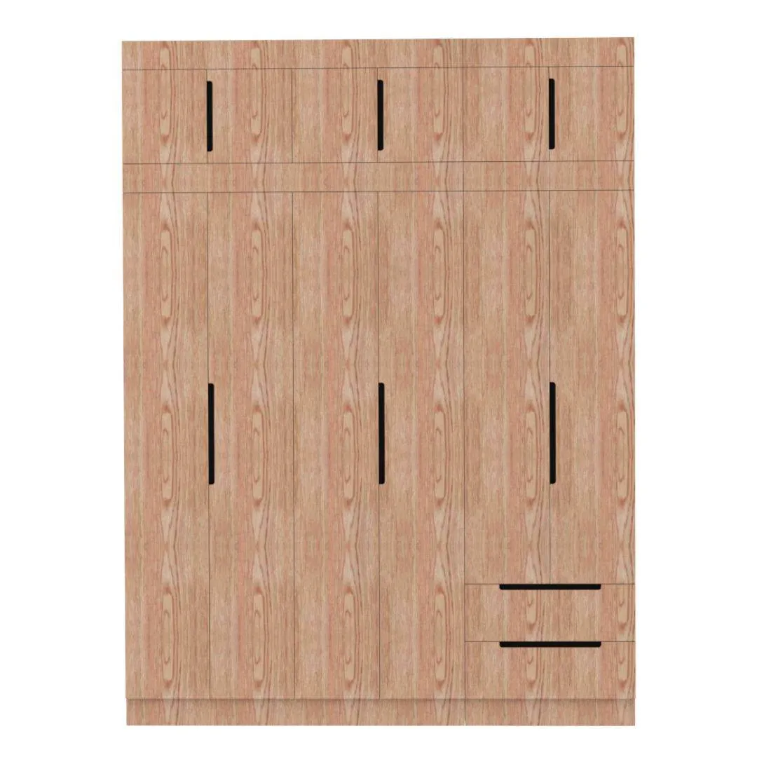 Harrison 6 Door Open Wardrobe with Top