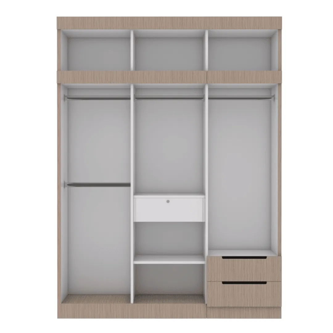 Harrison 6 Door Open Wardrobe with Top