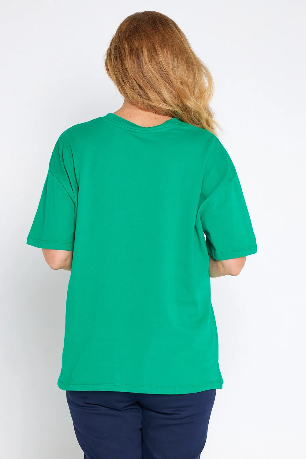 Island In The Sun Cotton Tee - Goodness Green