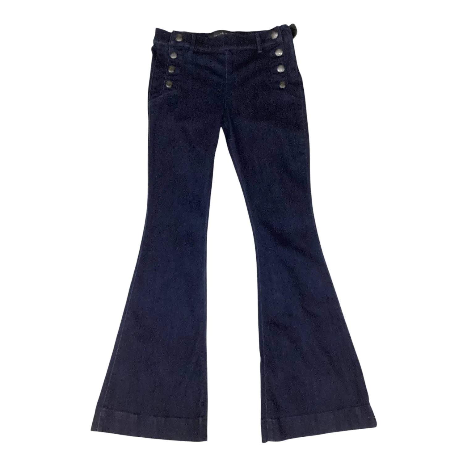 Jeans Flared By Express In Blue Denim, Size: 8