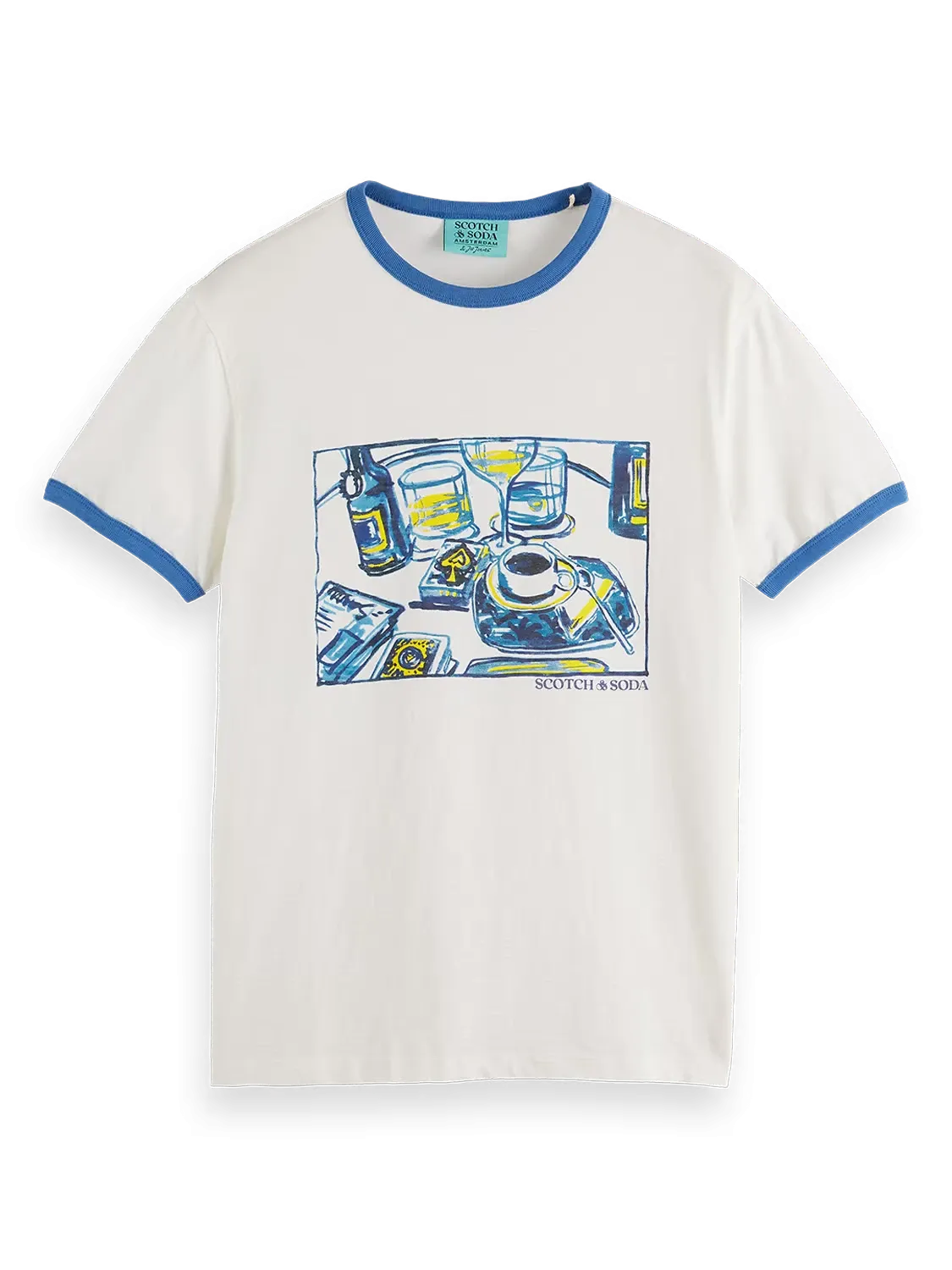 Joe Jonas X SS Ringer T-Shirt (Off White) - 180418WI24101