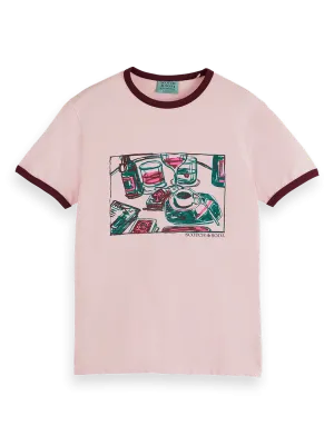 Joe Jonas X SS Ringer T-Shirt (Pink) - 180418WI24650