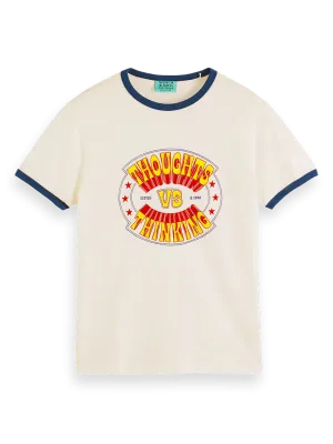 Joe Jonas X SS Ringer T-Shirt (Swan) - 180418WI24270