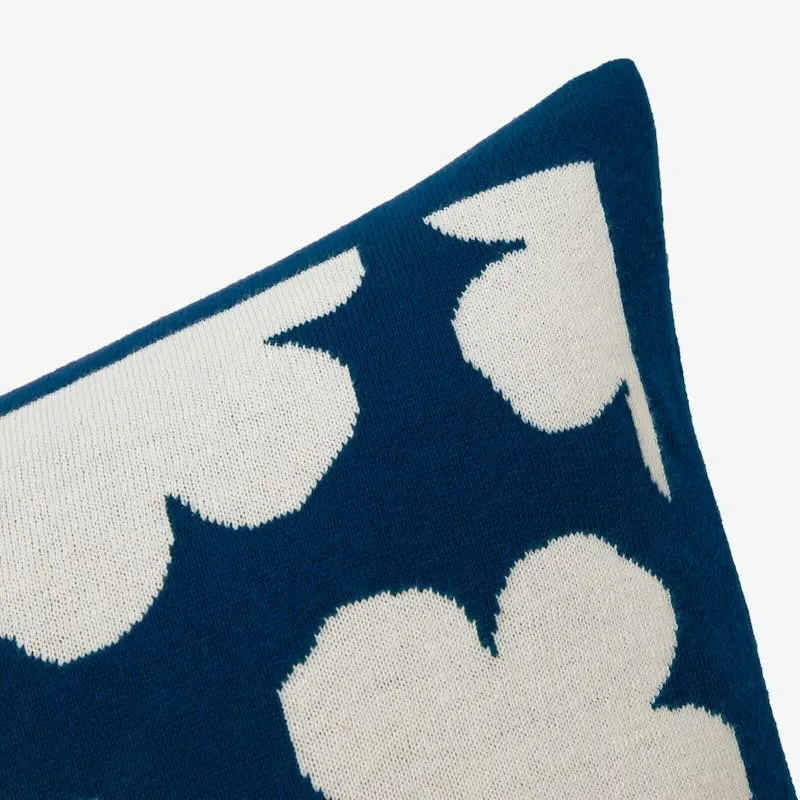 K Hanadot Navy Decorative Pillow by Kenzo Paris
