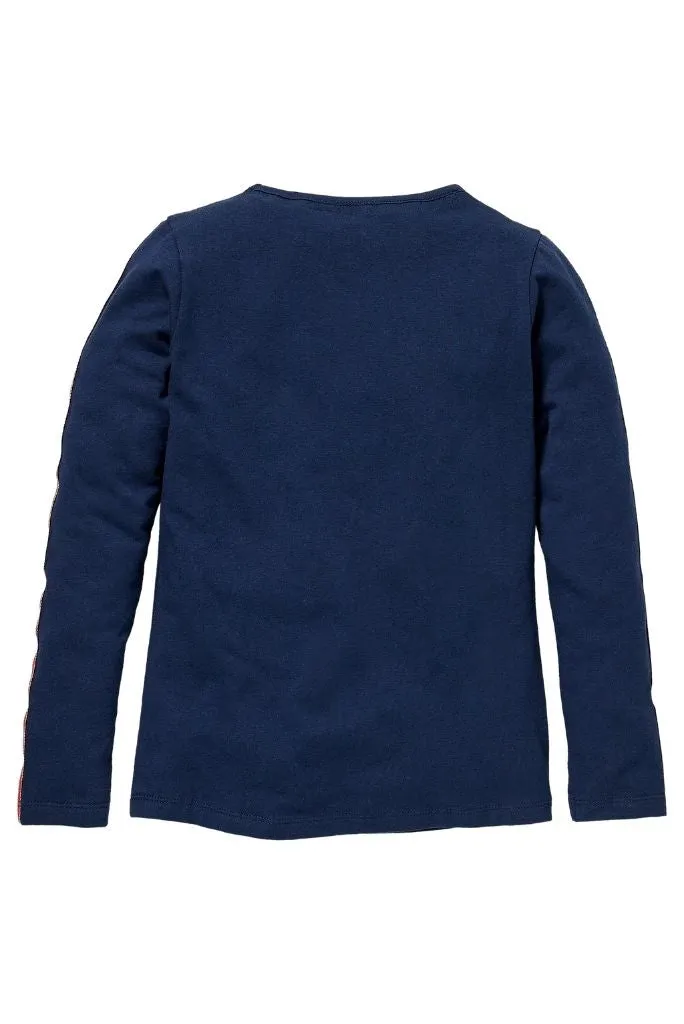 Kassie Contrast Tape Long Sleeve Top