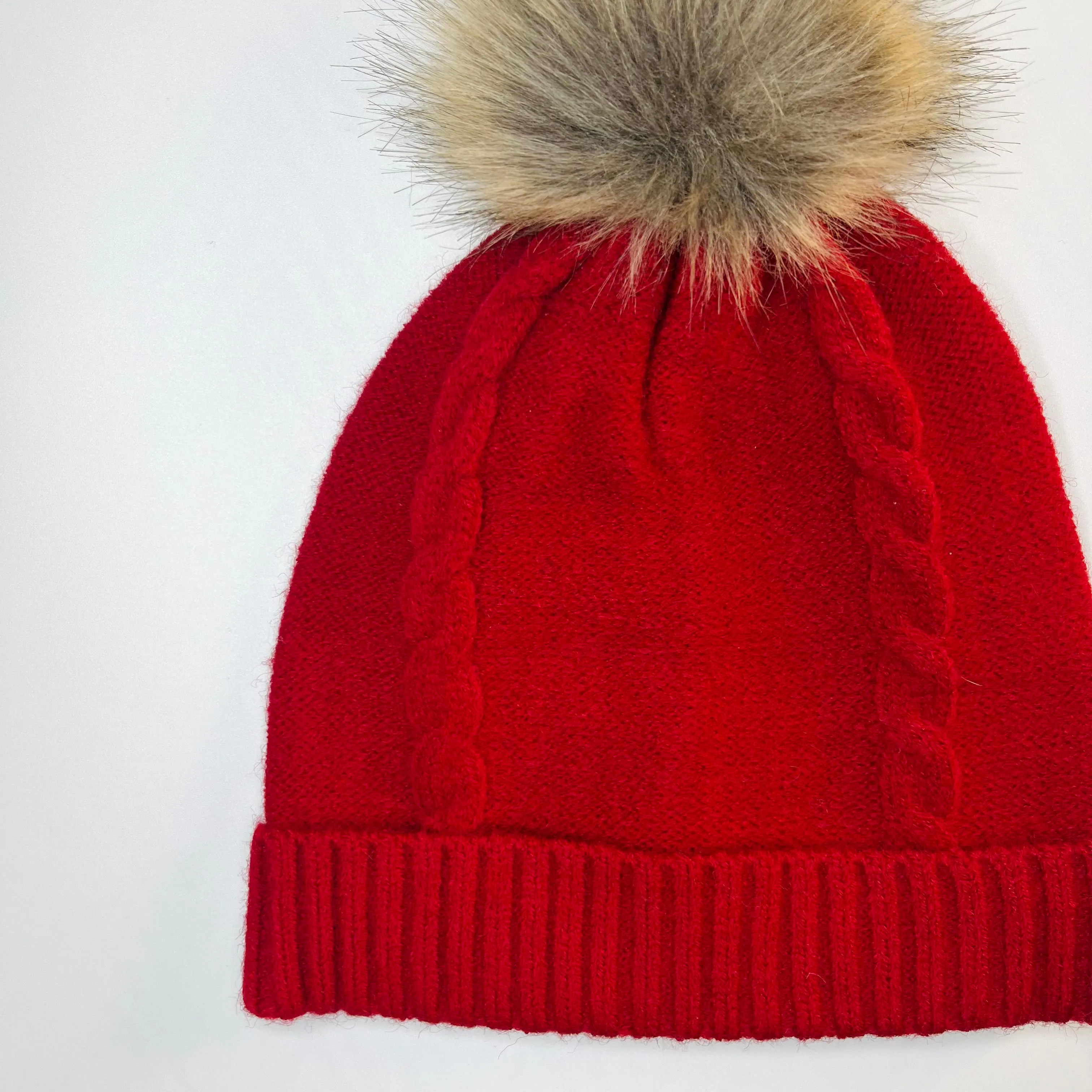 Knitted Hat Cable Knit