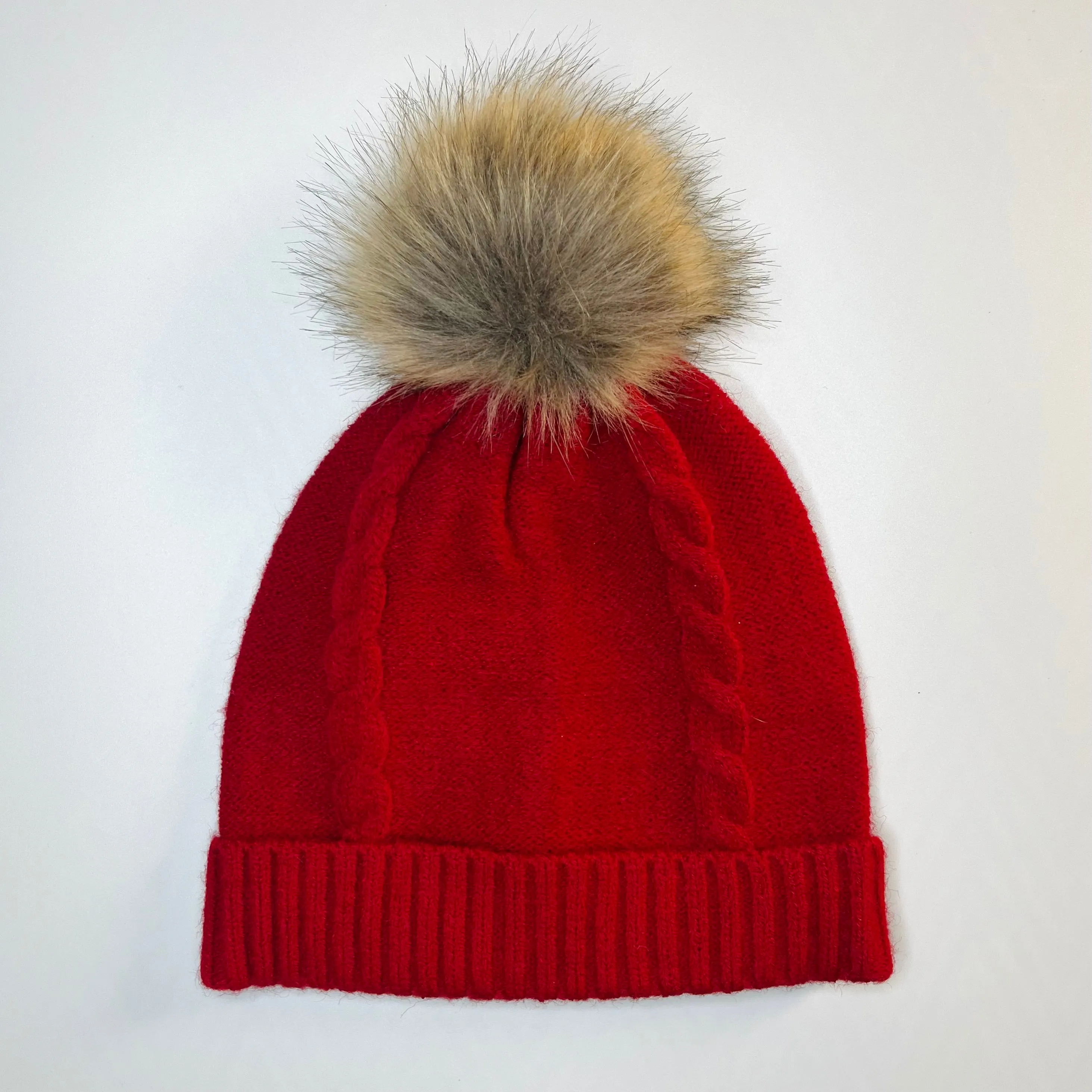 Knitted Hat Cable Knit