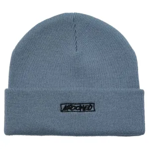 Krooked - Moonsmile Script Cuff Beanie Blue/Black