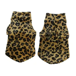 Leopard Print Winter Clothes for Sphynx Cats