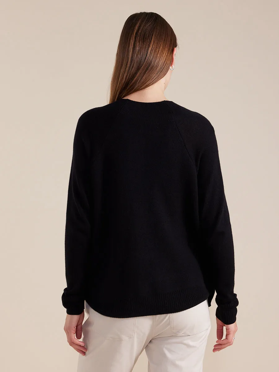 Long Sleeve Patterned Mix Knit