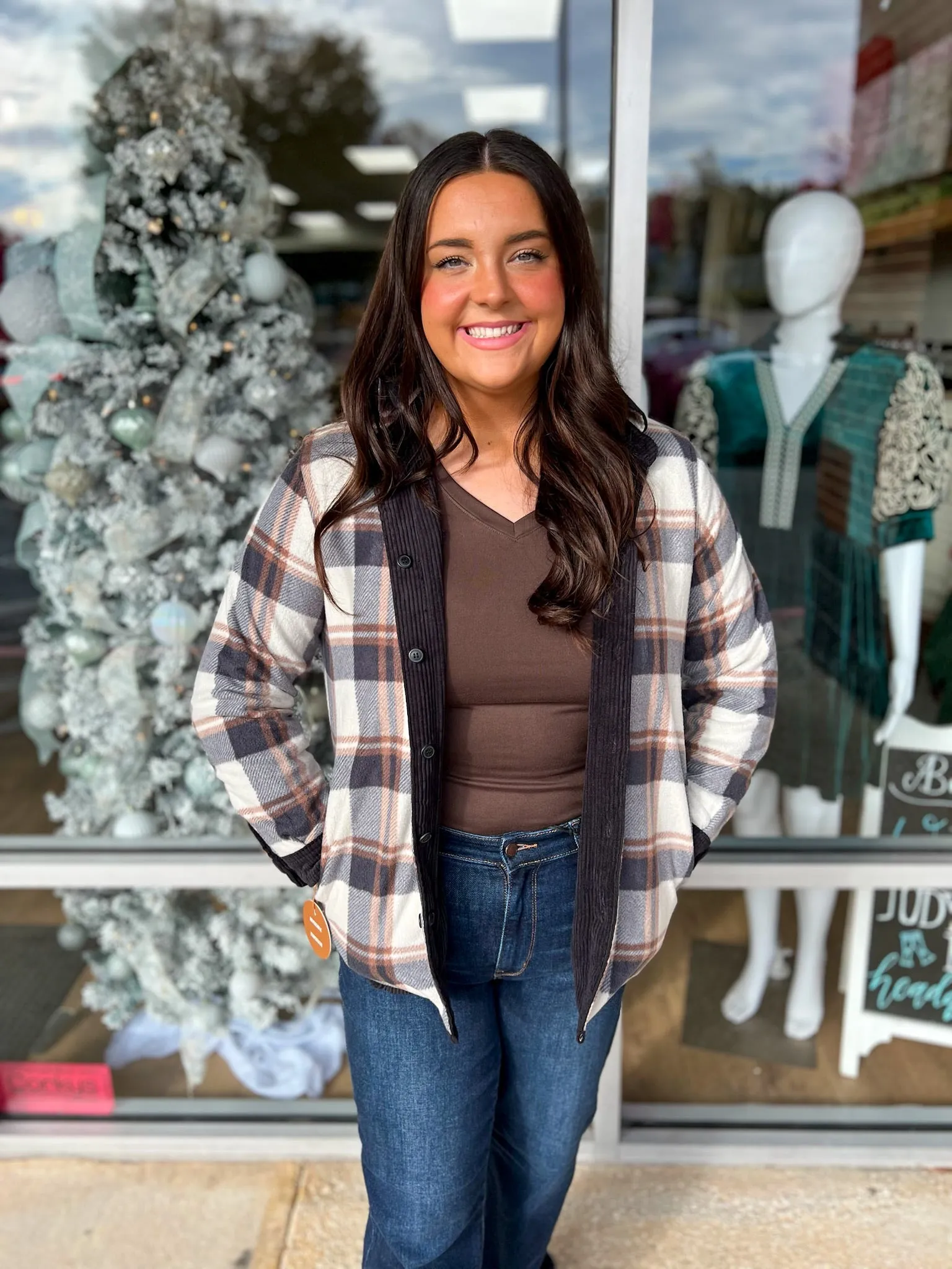 Loving Life Black Corduroy Reversible Shacket