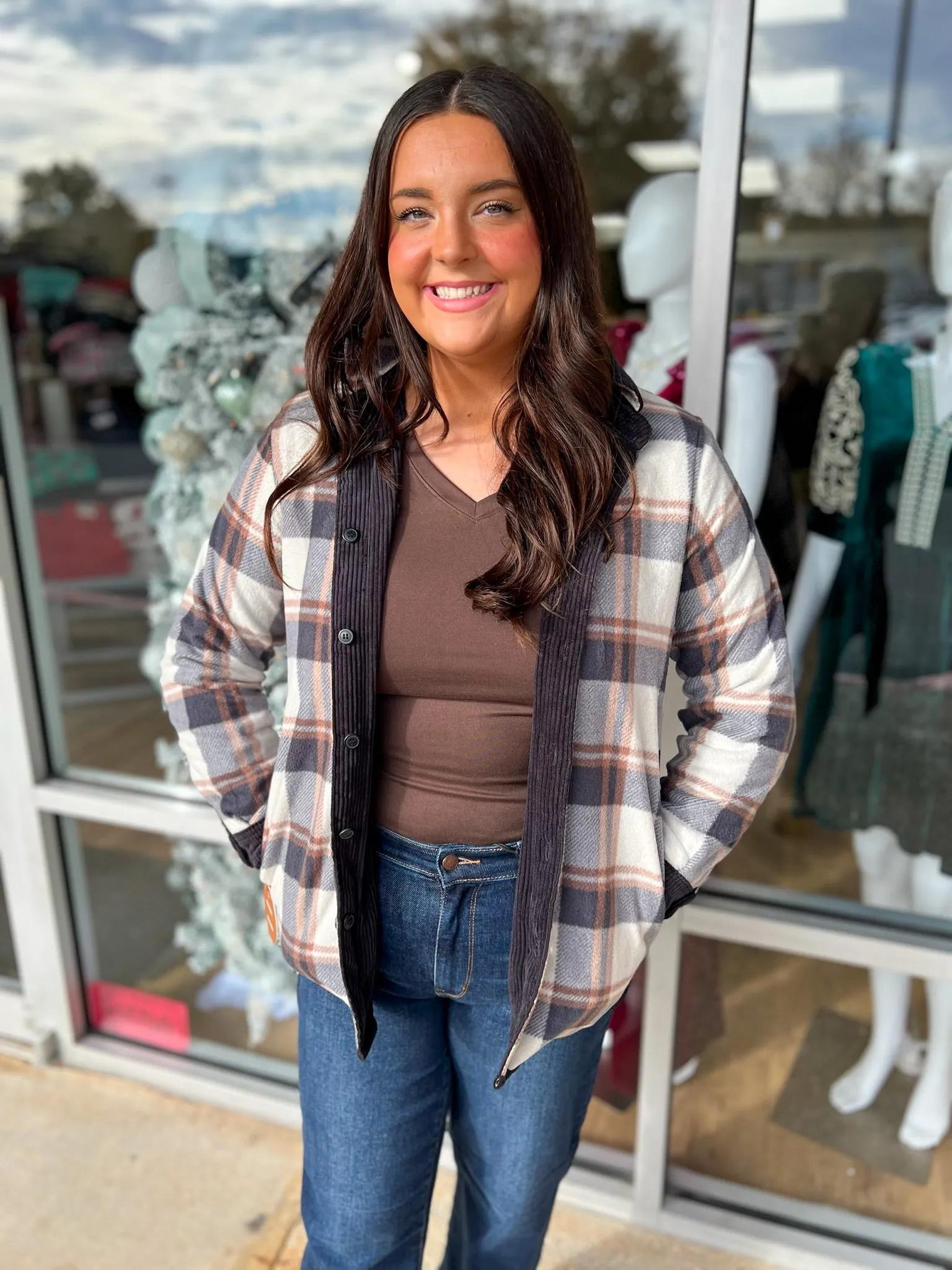 Loving Life Black Corduroy Reversible Shacket