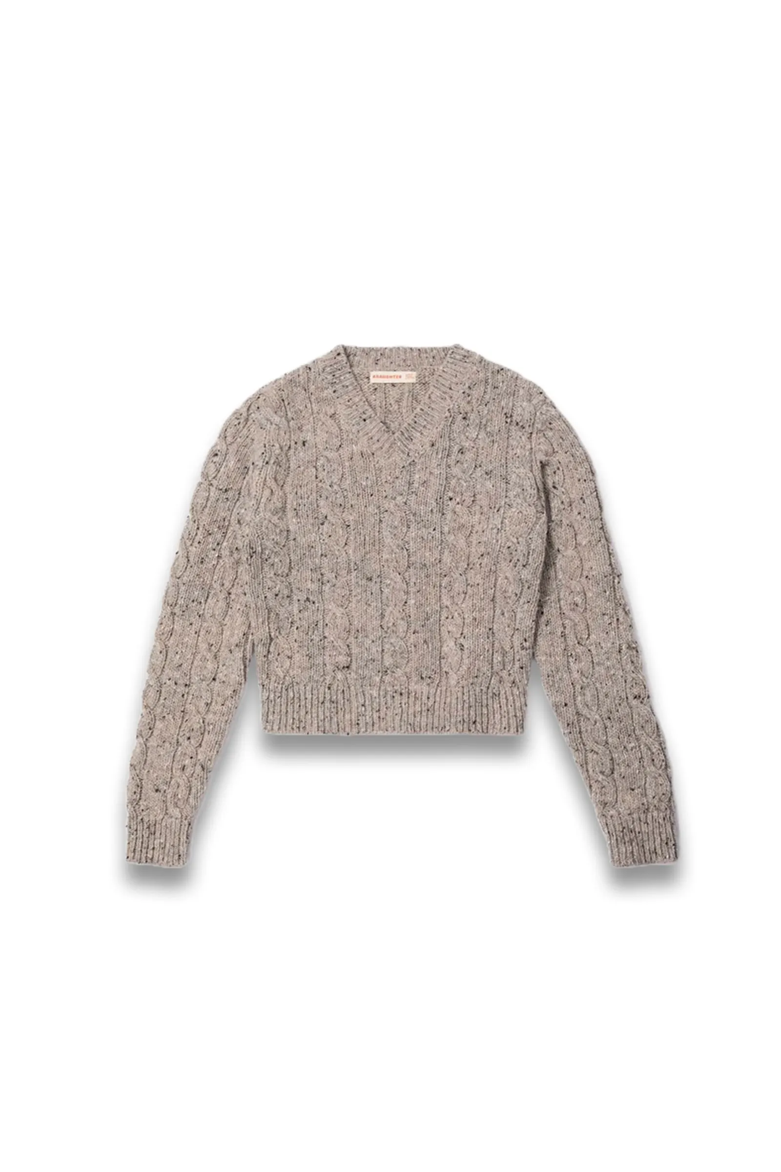 Mairie Donegal Cable V-neck