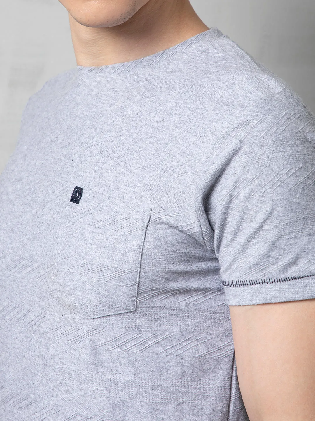 Melange round neck T-Shirt
