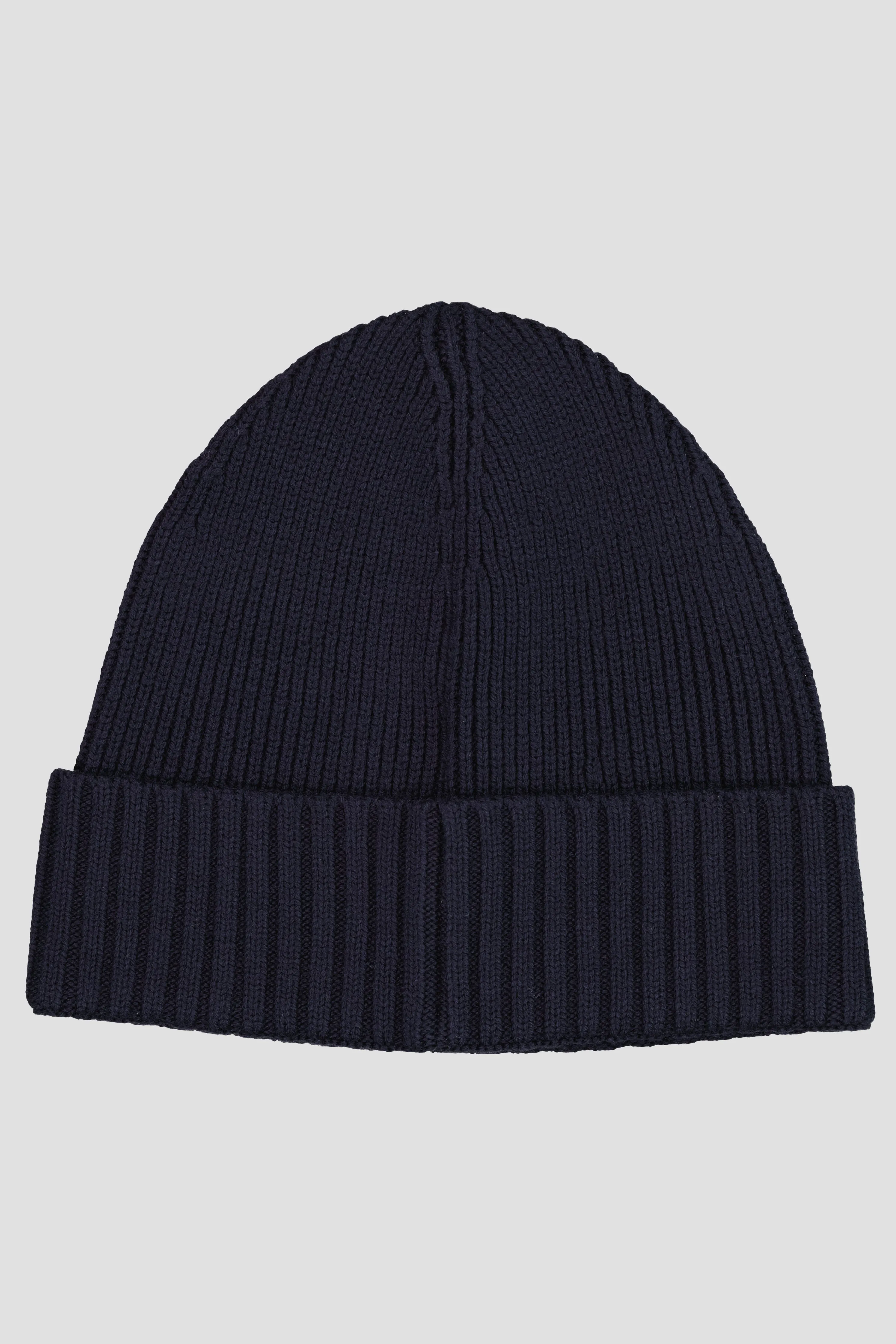 Men's BOSS Black Fati Dark Blue Beanie Hat