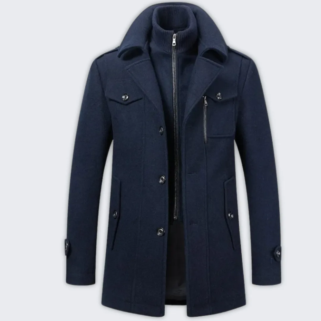 Men's Versatile Winter Coat with Water-Repellent Outer & Inner Jacket