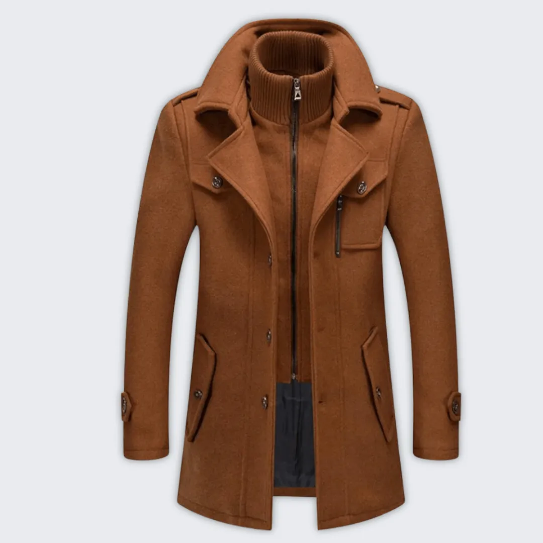 Men's Versatile Winter Coat with Water-Repellent Outer & Inner Jacket