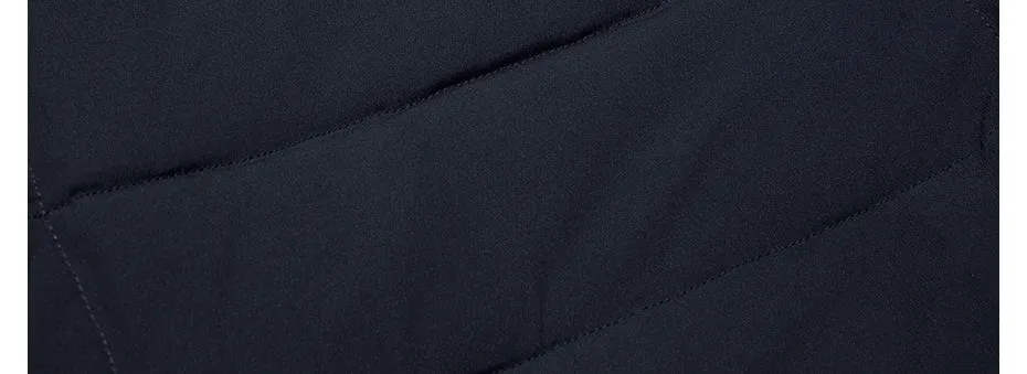 Men's Winter Casual Cotton Thick Soft Mid-Long Parka