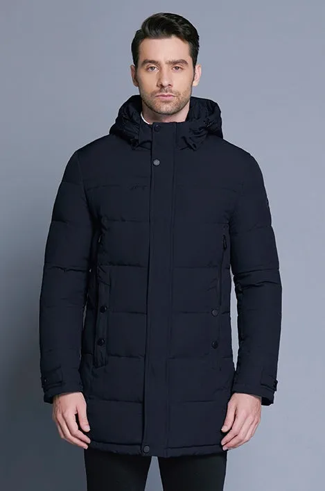 Men's Winter Casual Cotton Thick Soft Mid-Long Parka