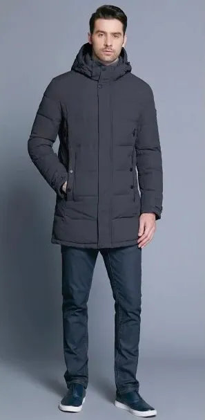 Men's Winter Casual Cotton Thick Soft Mid-Long Parka