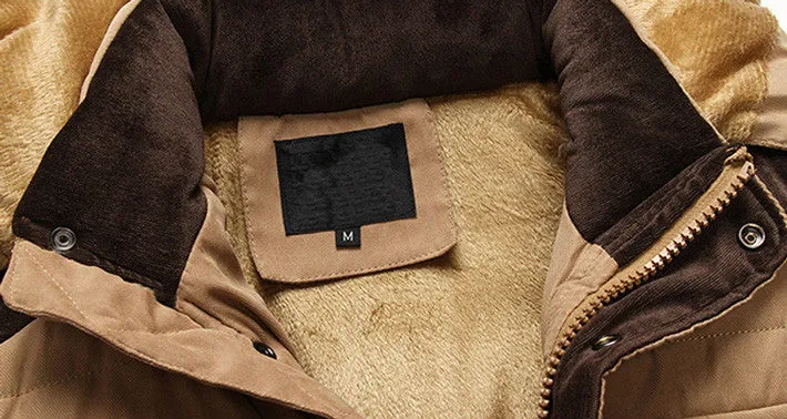 Men's Winter Thick Parka, Warm And Hooded