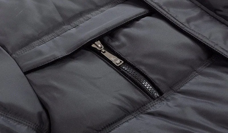 Men's Winter Thick Warm Down-Padded Multi-Pocket Parka