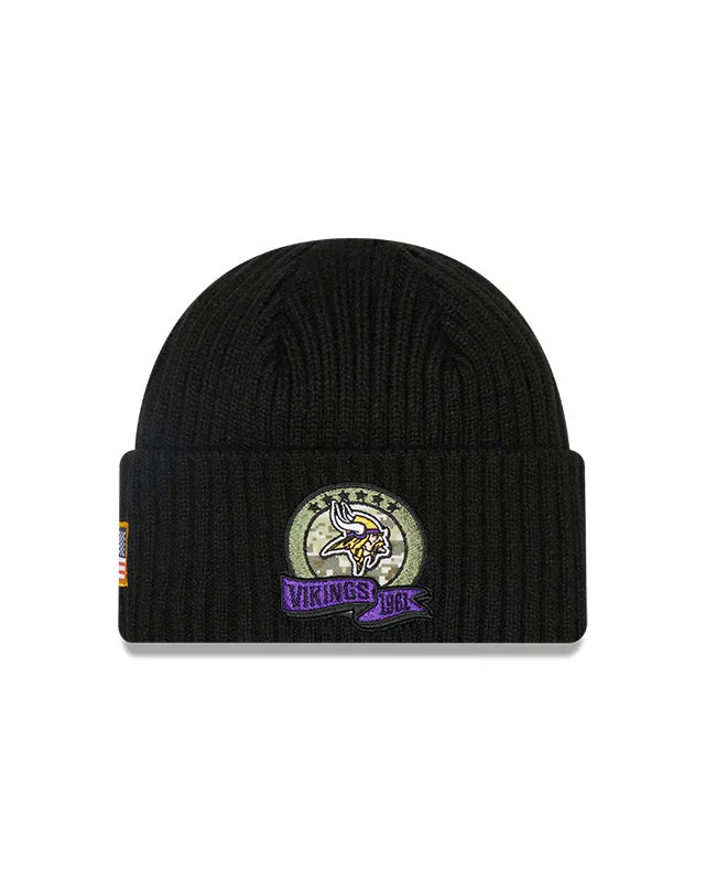 Minnesota Vikings New Era Salute To Service 2022 Sport Cuffed Knit Hat