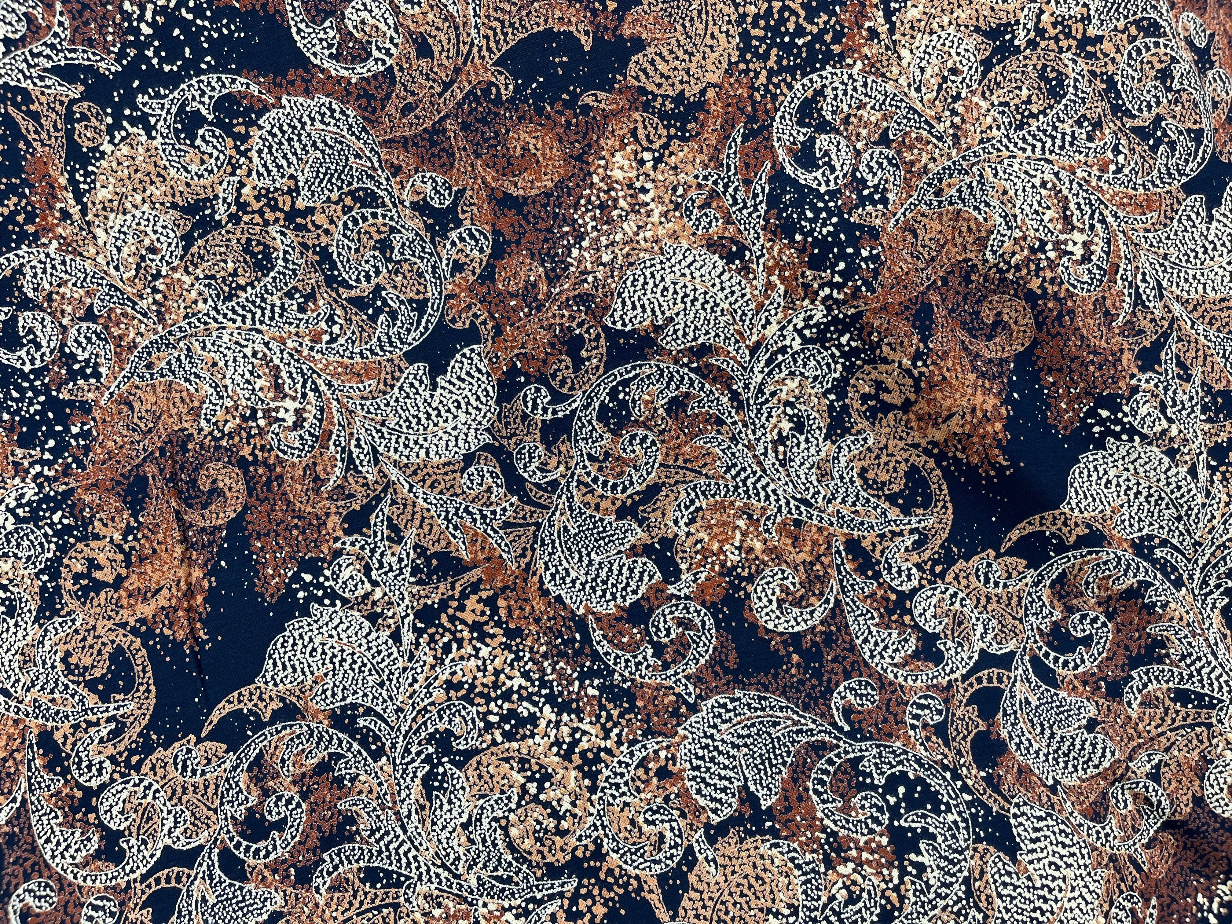 Modal Jersey Fabric - Black Russet