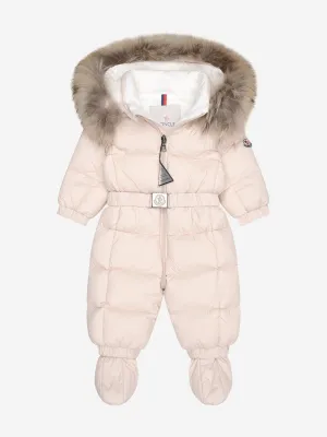 Moncler Enfant Baby Girls Pale Down Padded New Jean Snowsuit