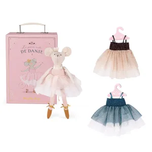 Moulin Roty ecole de danse mouse tutu suitcase wardrobe