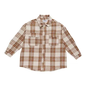 mySTYLE Women's Plus Street Smart Plaid Shacket