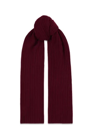 Nancy Ribbed Cashmere Scarf
