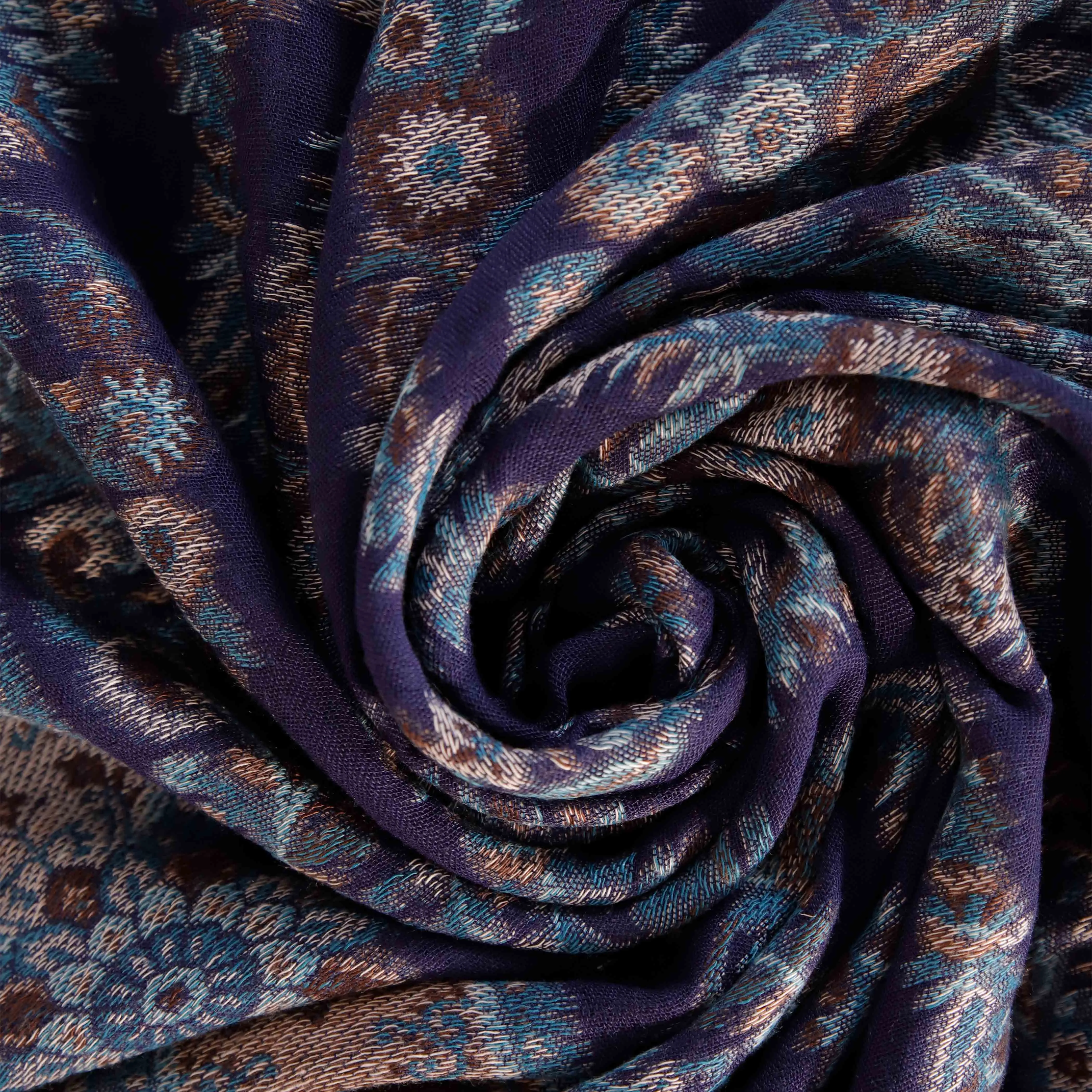 Navy Winter Acrylic Stole PW4709