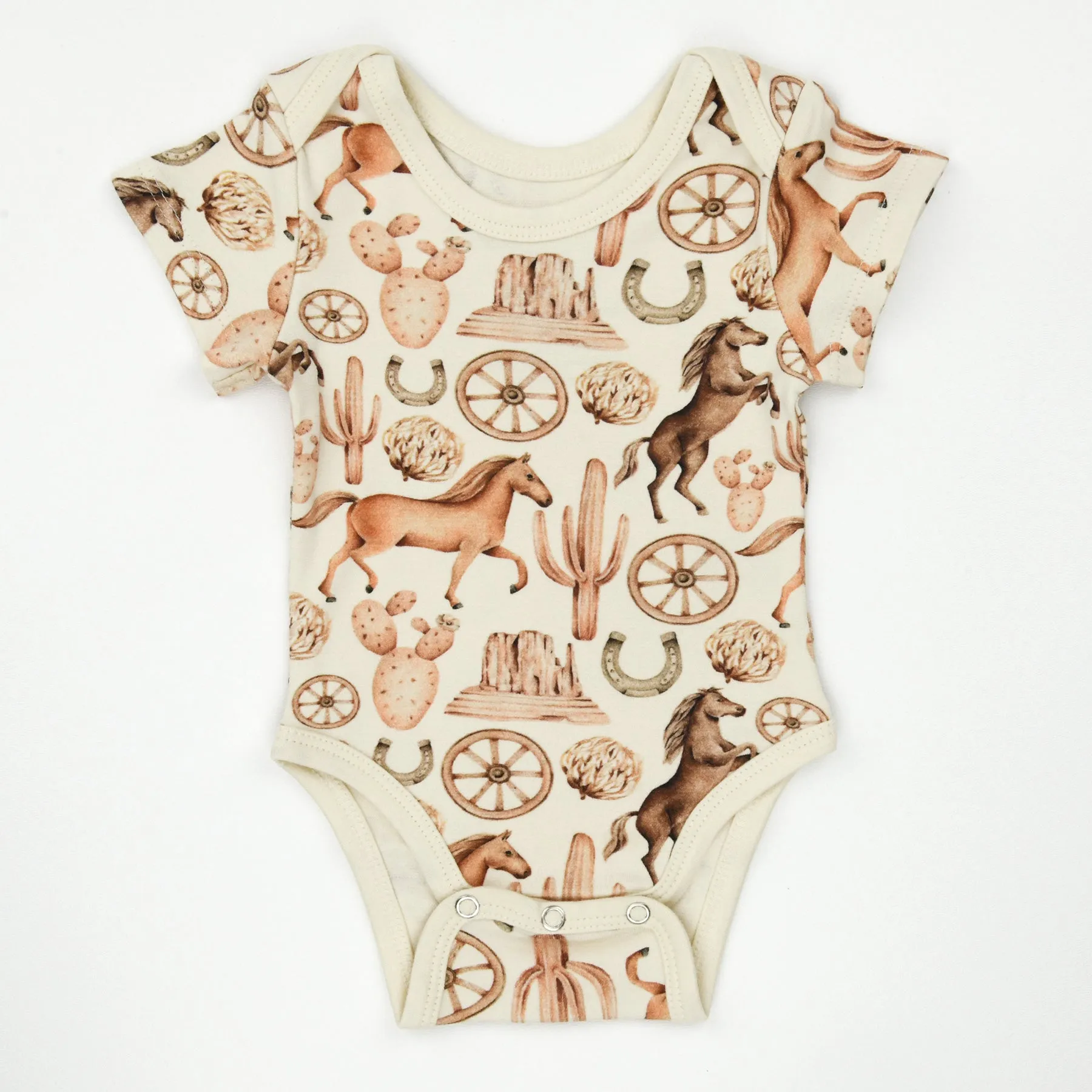 Organic Cotton Short Sleeve Baby Bodysuit, Ryder