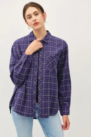 Oversized Flannel Button Down