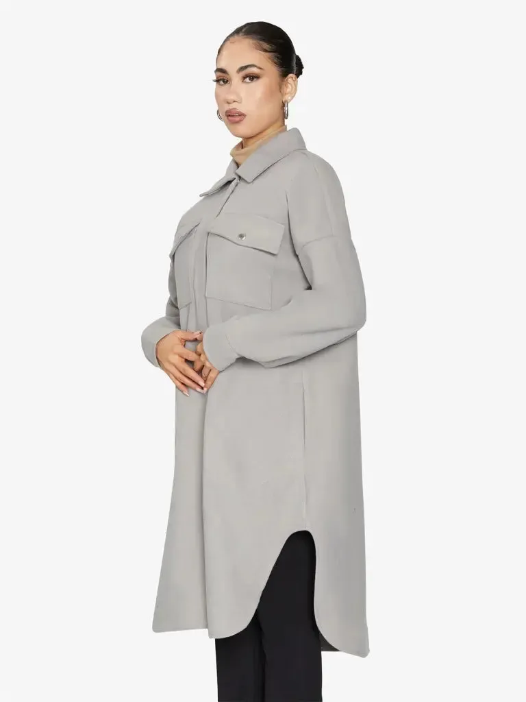 Oversized Longline Shacket