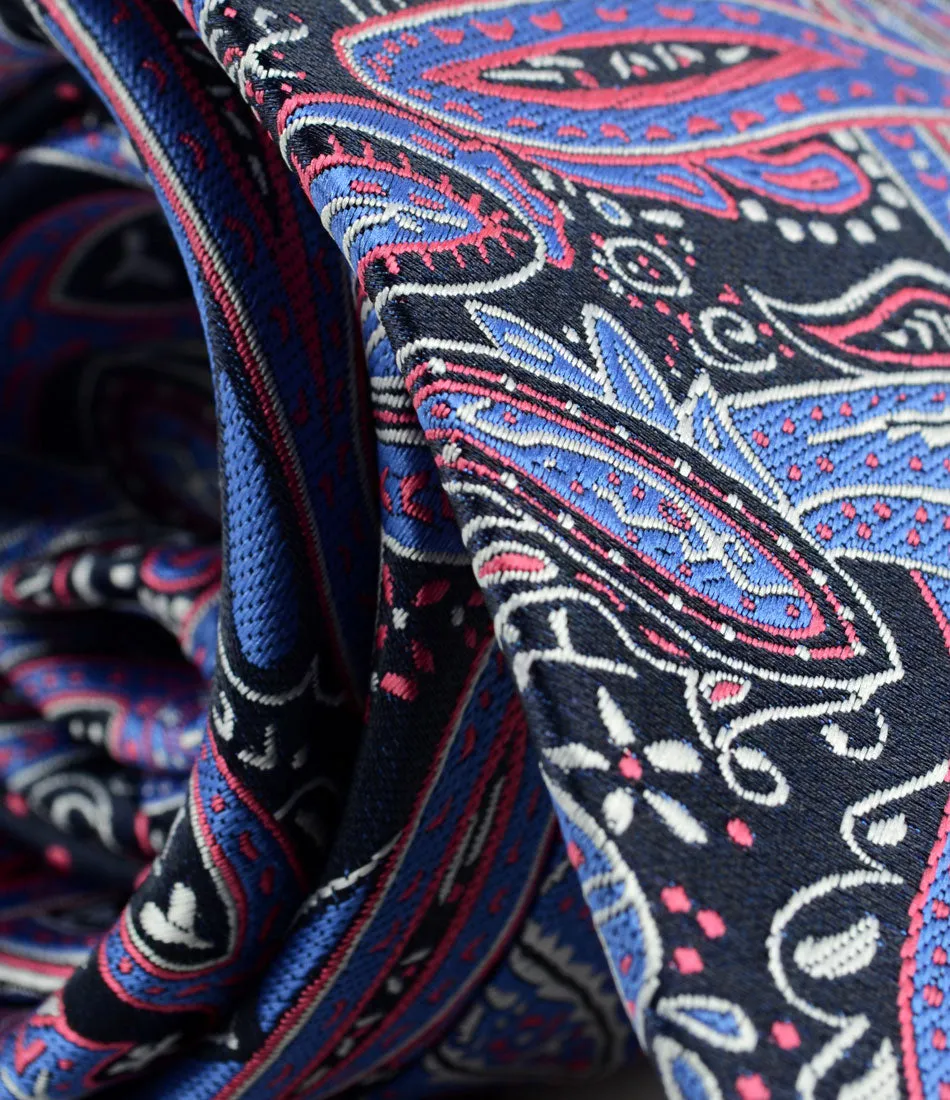 Oxford Blue Paisley Neck Tie