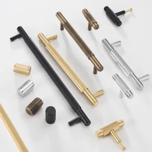 PALENCIA / Solid Brass Handles Swirled Knurl