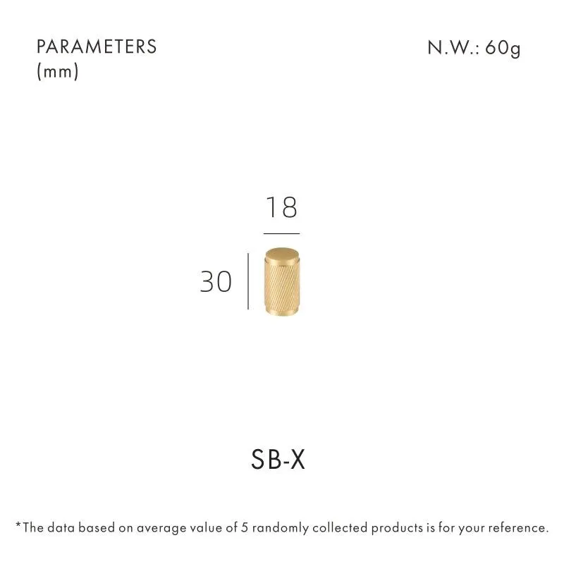 PALENCIA / Solid Brass Handles Swirled Knurl