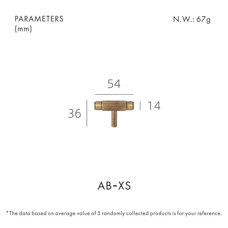 PALENCIA / Solid Brass Handles Swirled Knurl