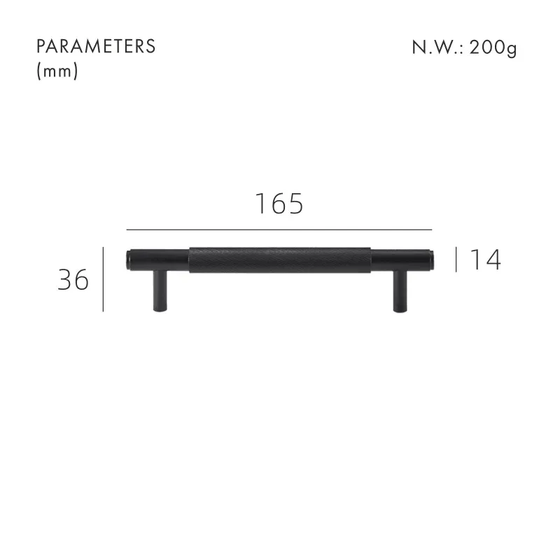 PALENCIA / Solid Brass Handles Swirled Knurl