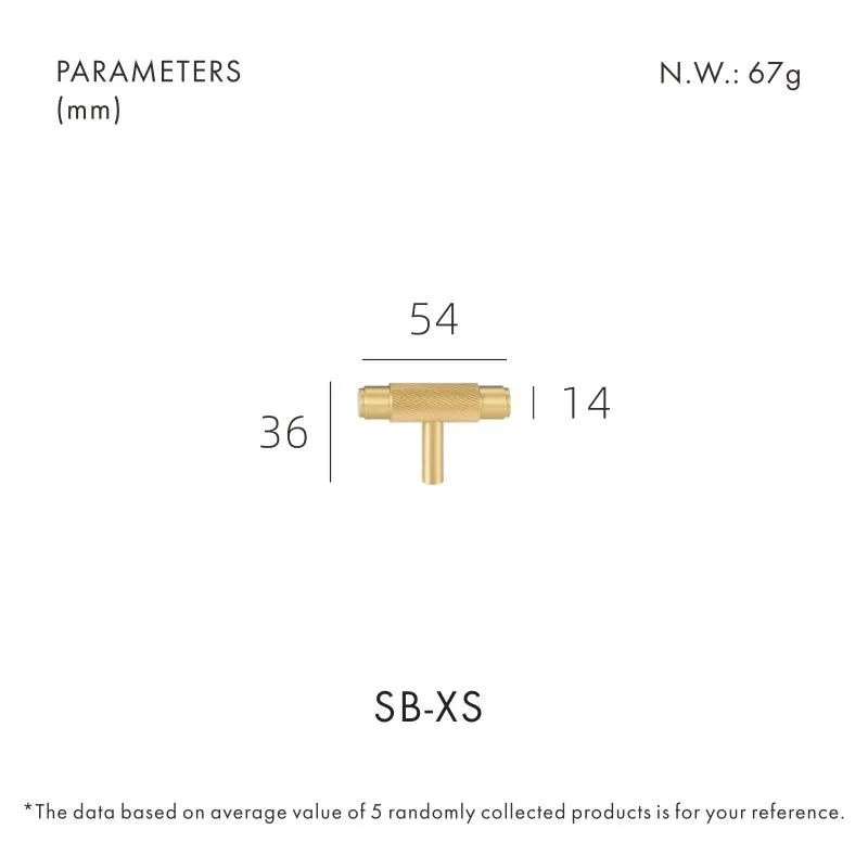 PALENCIA / Solid Brass Handles Swirled Knurl