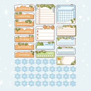 PAPERSHIRE || Winter Journaling Kit Functionals P10