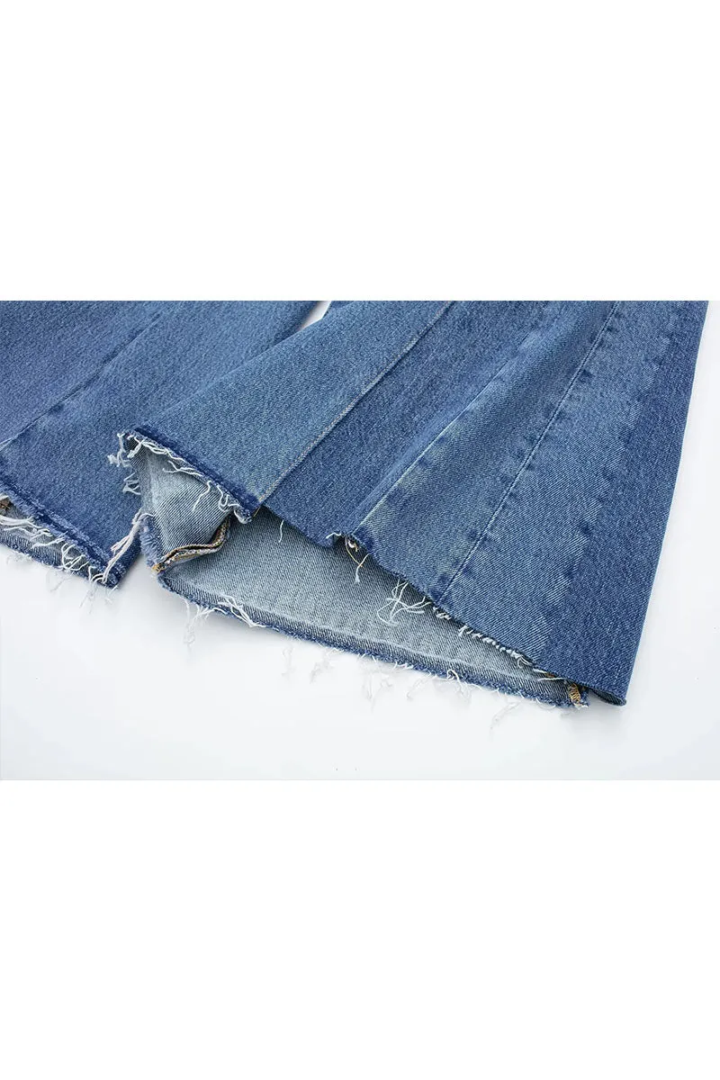 PD362 Wide Leg Bootcut Jeans