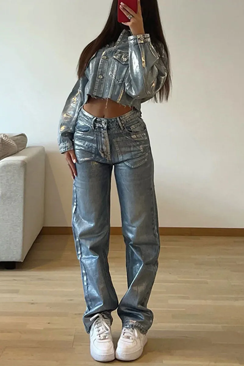 PG0529 Tie Dye Denim Jeans