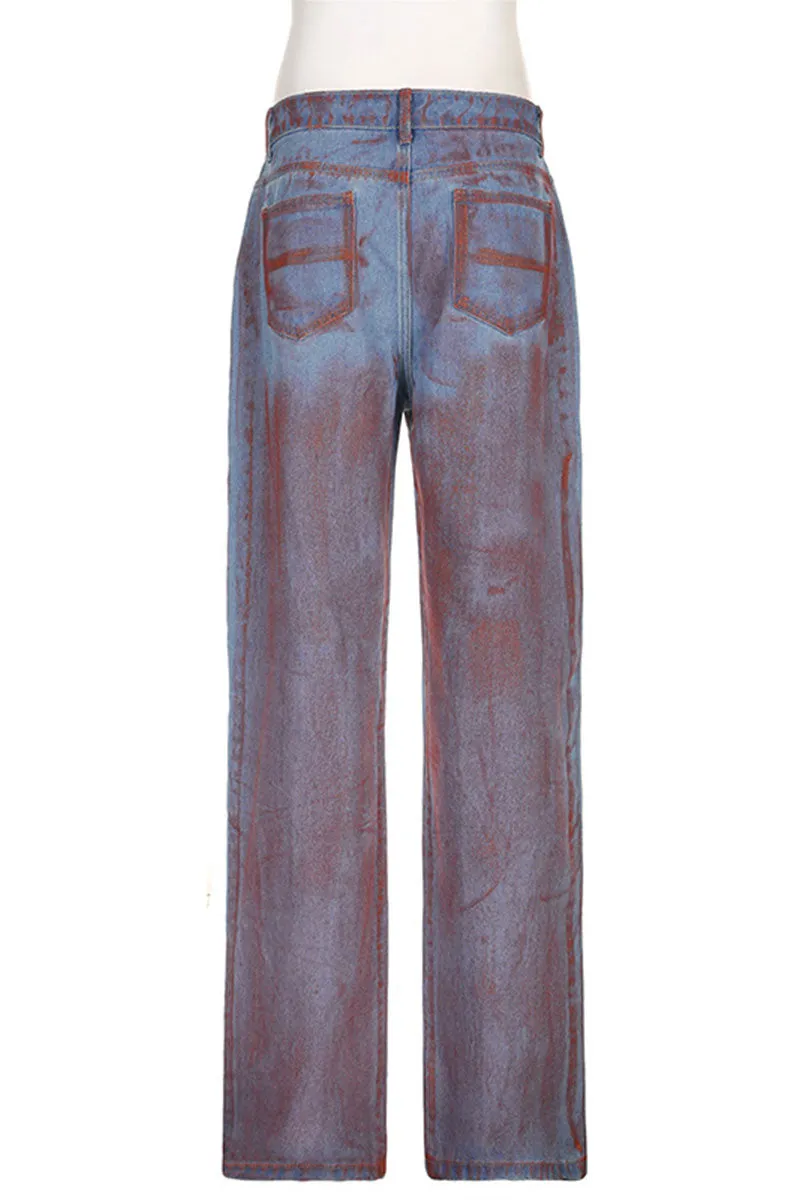 PG0529 Tie Dye Denim Jeans