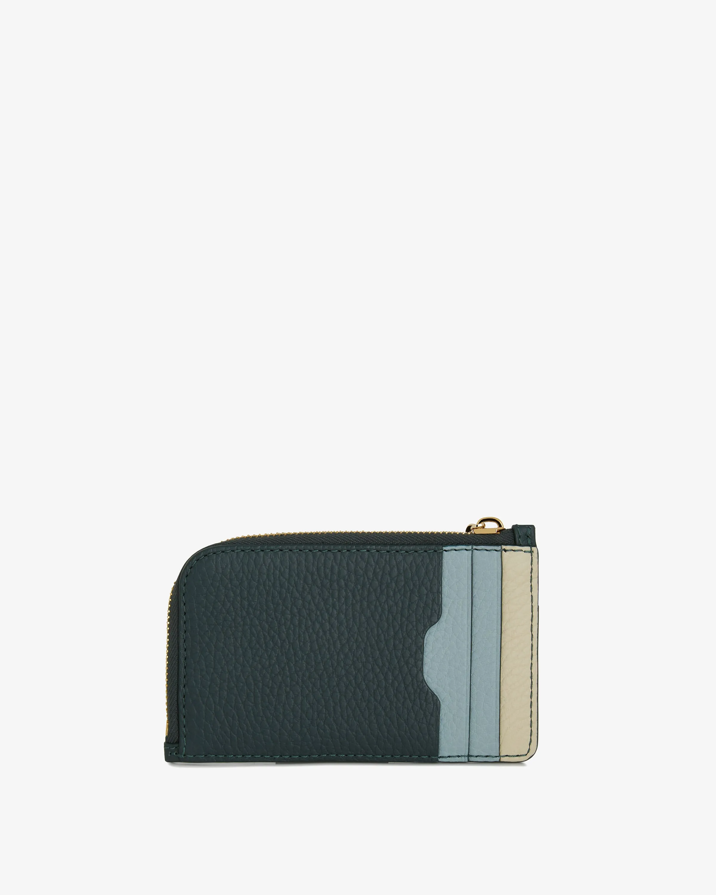 Princes Street Zip Purse - Bottle Green/Duck Egg/Diamond