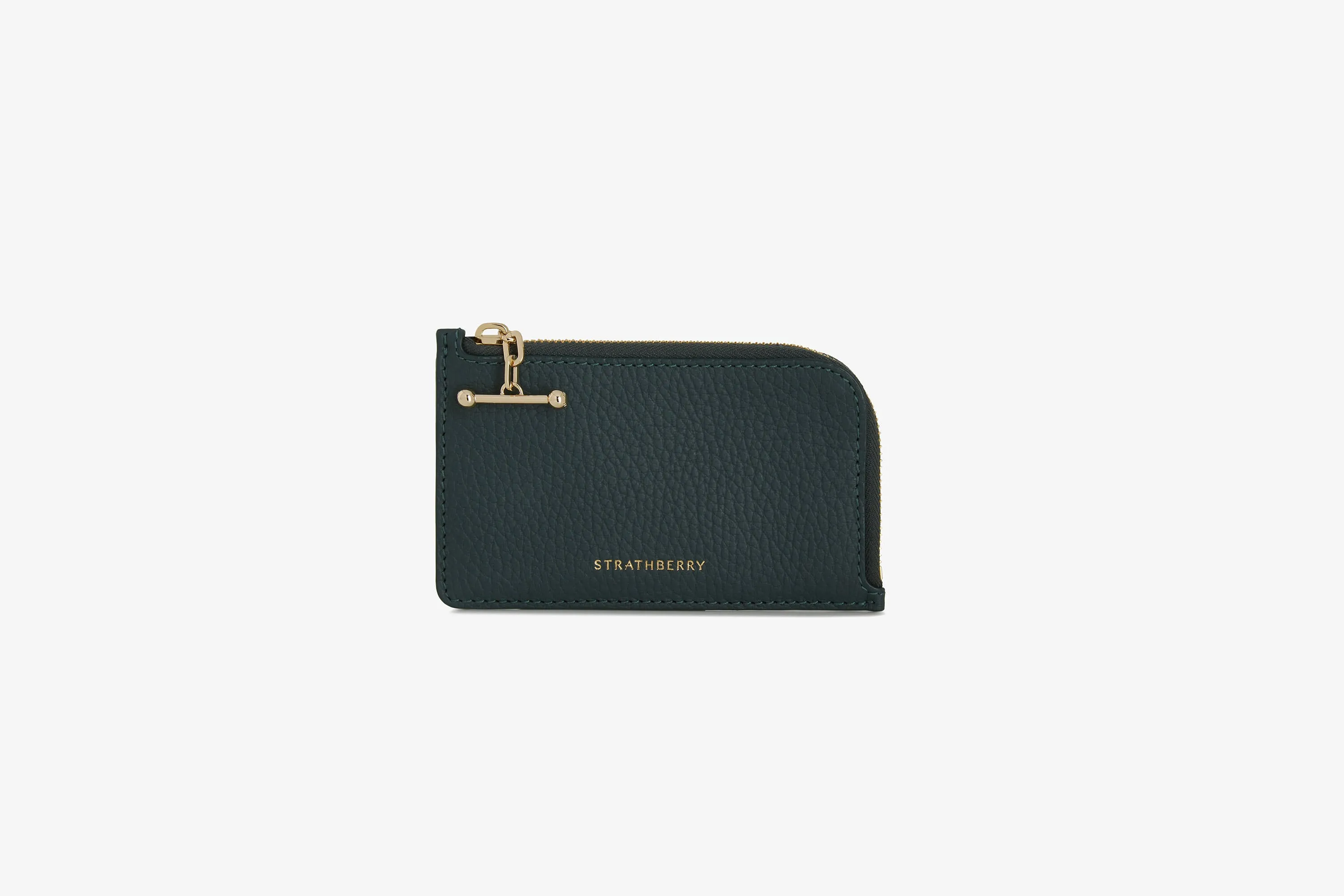 Princes Street Zip Purse - Bottle Green/Duck Egg/Diamond