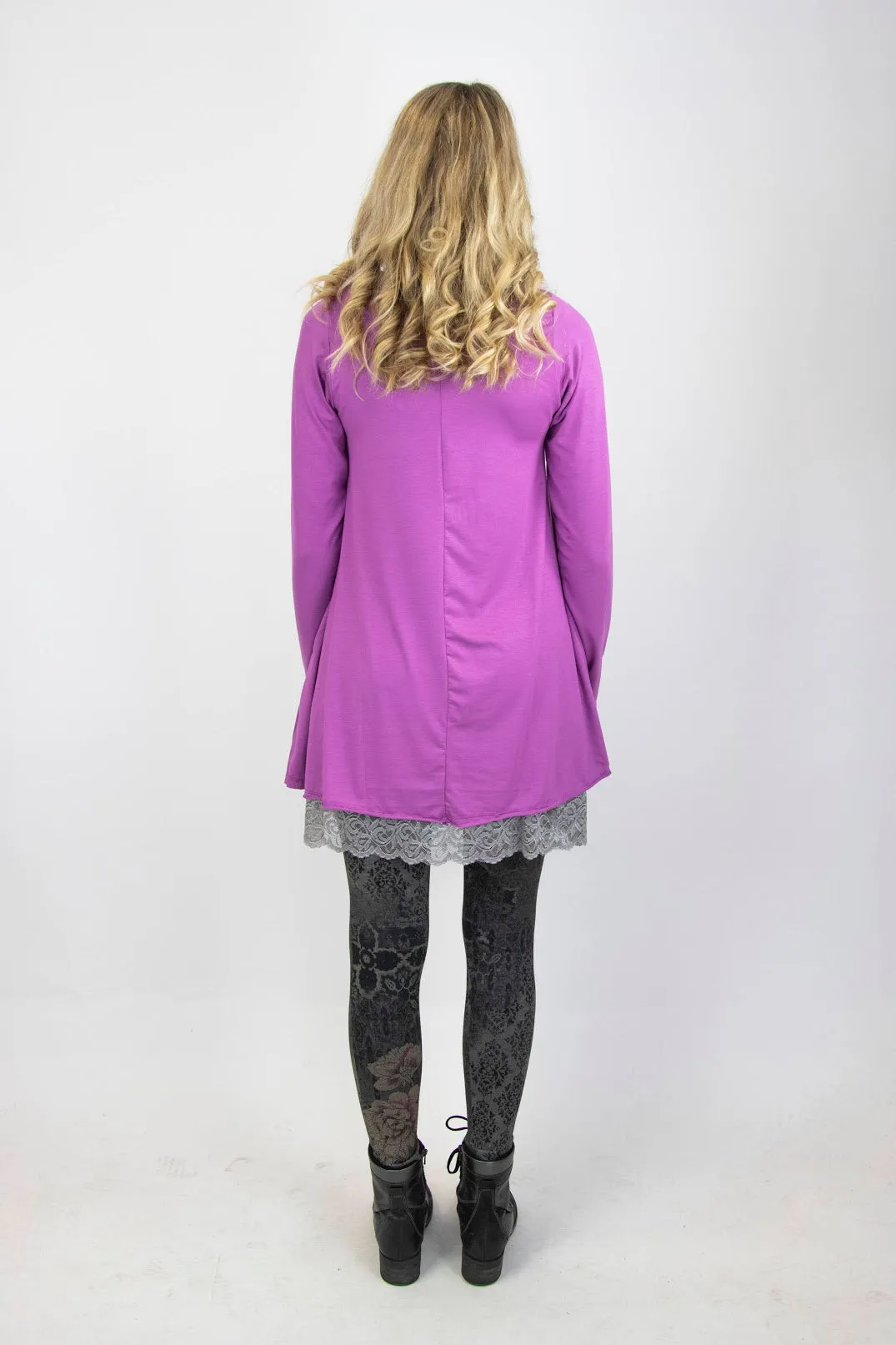 "The Shirt" Bright Color A-line Long Sleeve T-Shirt Pockets